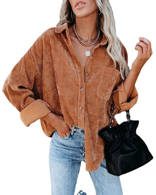 Eloura – Corduroy Button-Up Hemd für Frauen