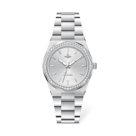 Stainless Octagonal Diamond Dainty Watch