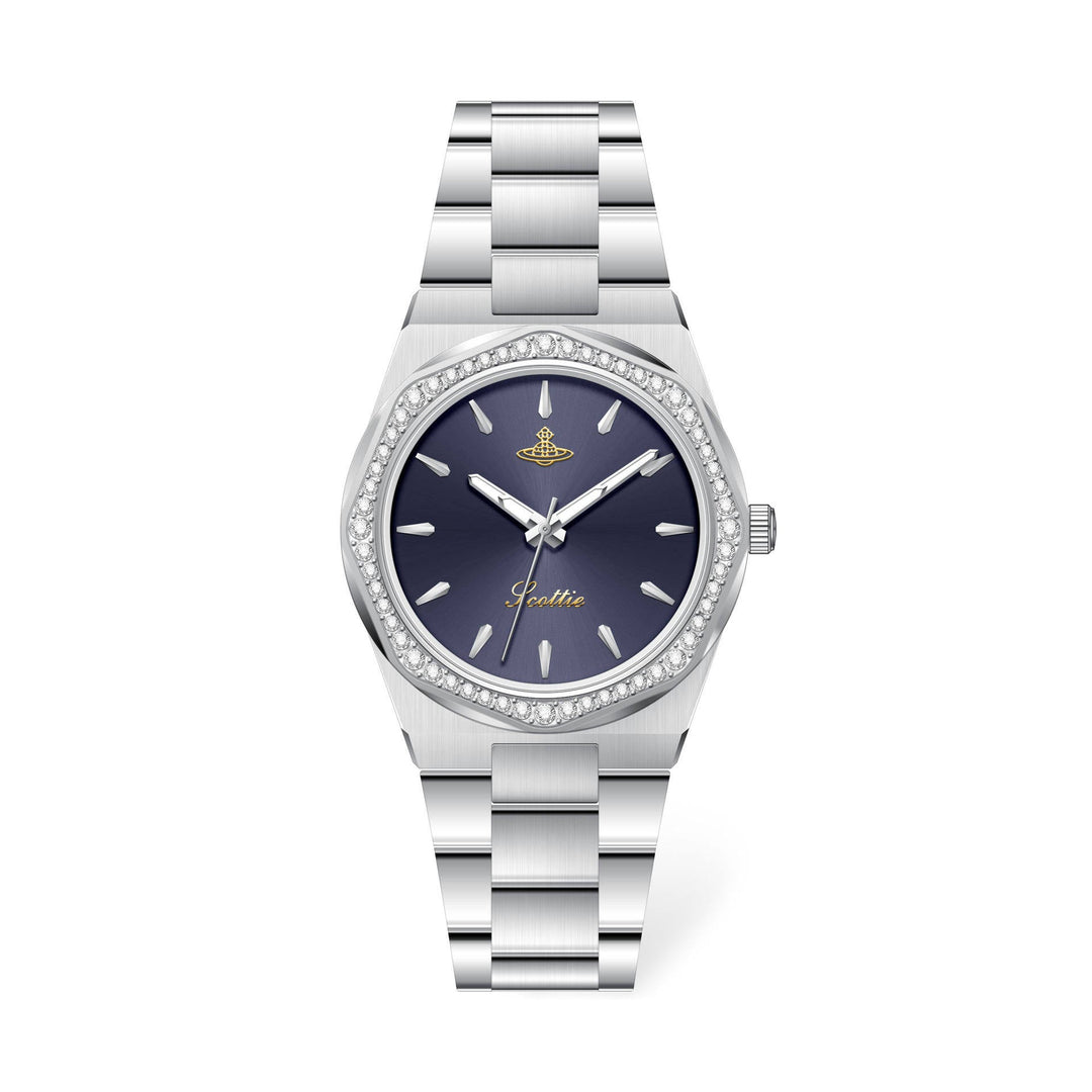 Stainless Octagonal Diamond Dainty Watch
