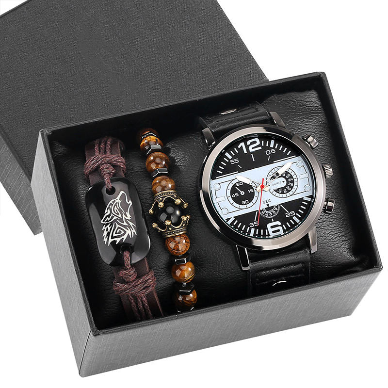 Horizon Analog Watch & Bracelet Set