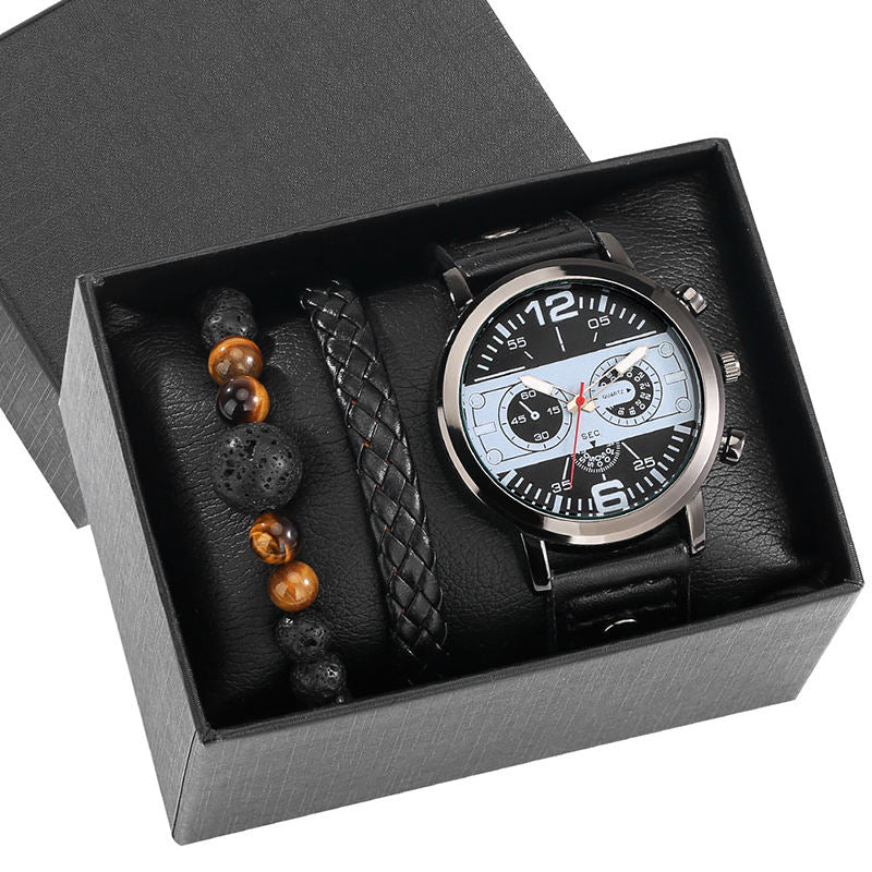 Horizon Analog Watch & Bracelet Set