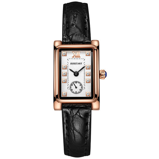 Exquisite Leather Strap Couple Watch