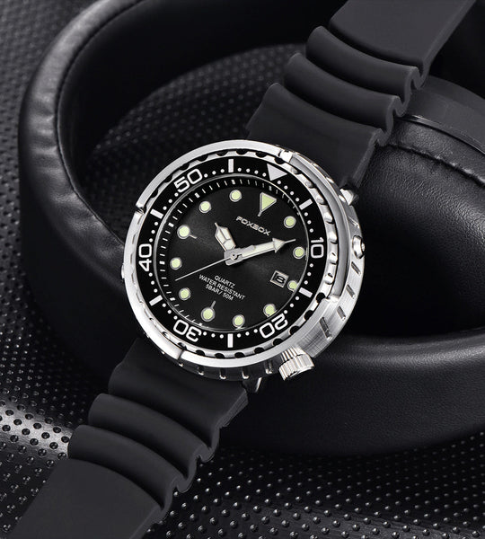 Fashion Silicone Strap Chronograph Sports Watch