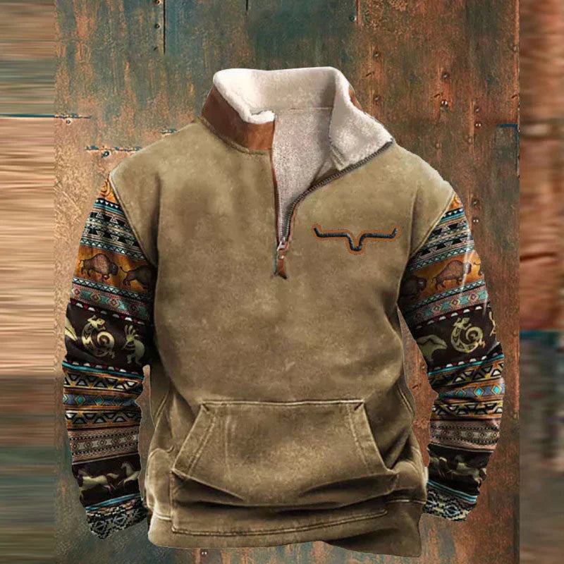 Weston – Southwestern Fleece-Pullover für Herren