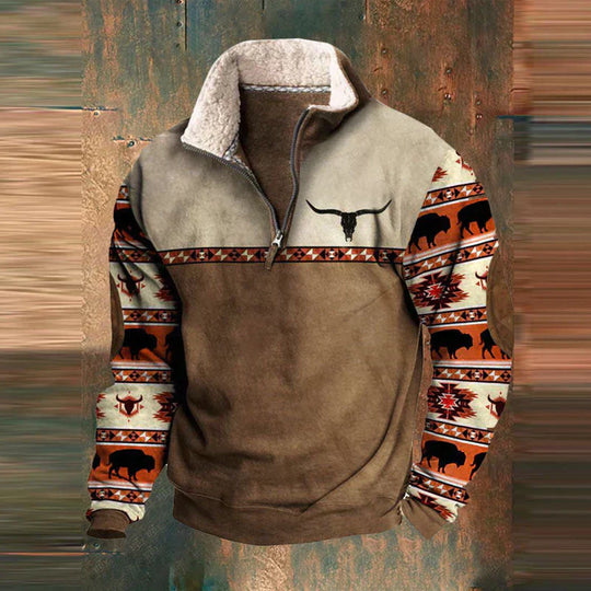 Weston – Southwestern Fleece-Pullover für Herren