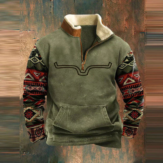 Weston – Southwestern Fleece-Pullover für Herren