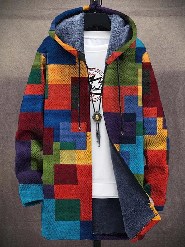 Ashton – Patchwork Kapuzenmantel
