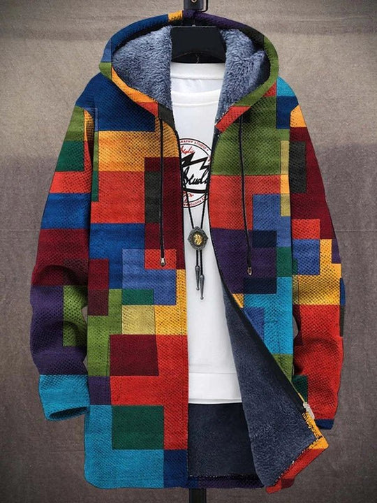 Ashton – Patchwork Kapuzenmantel
