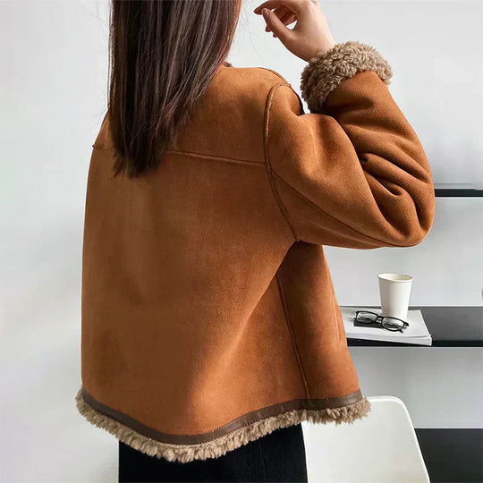 Terra – Jacke mit Kunstfellfutter für Frauen