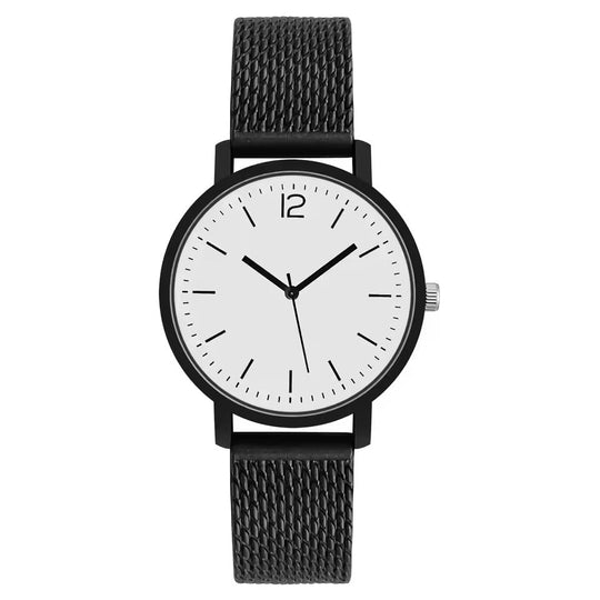 Black-Toned Couple Quartz Watch
