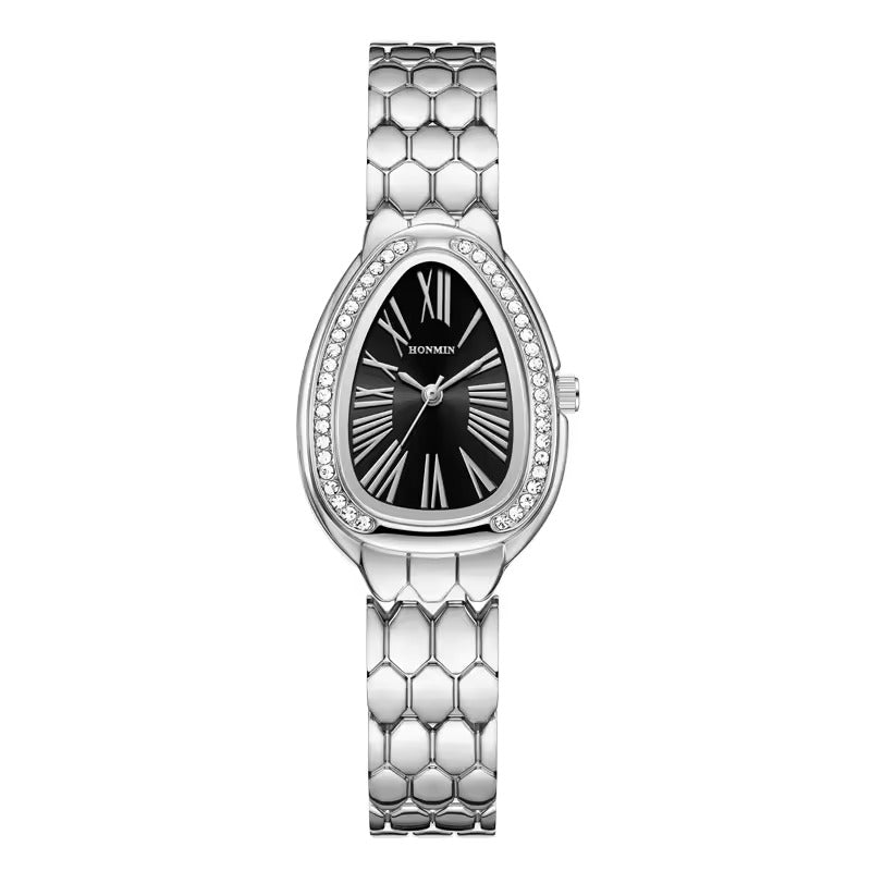 Fashionable Serpentine Quartz Watch