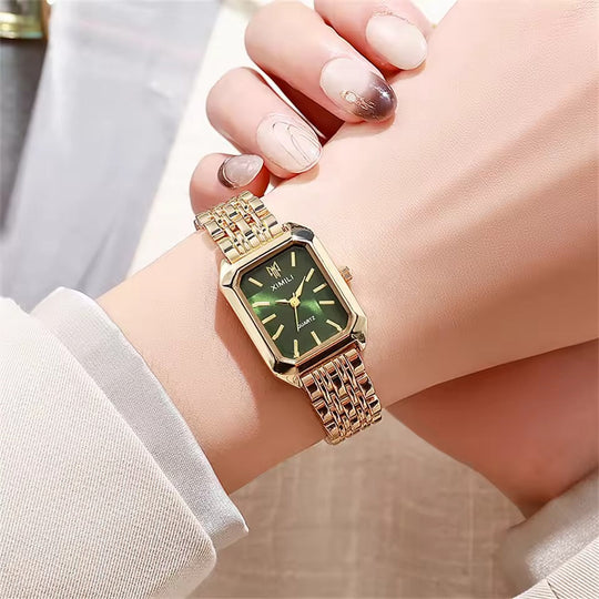 Classic Gold Square Quartz Watch