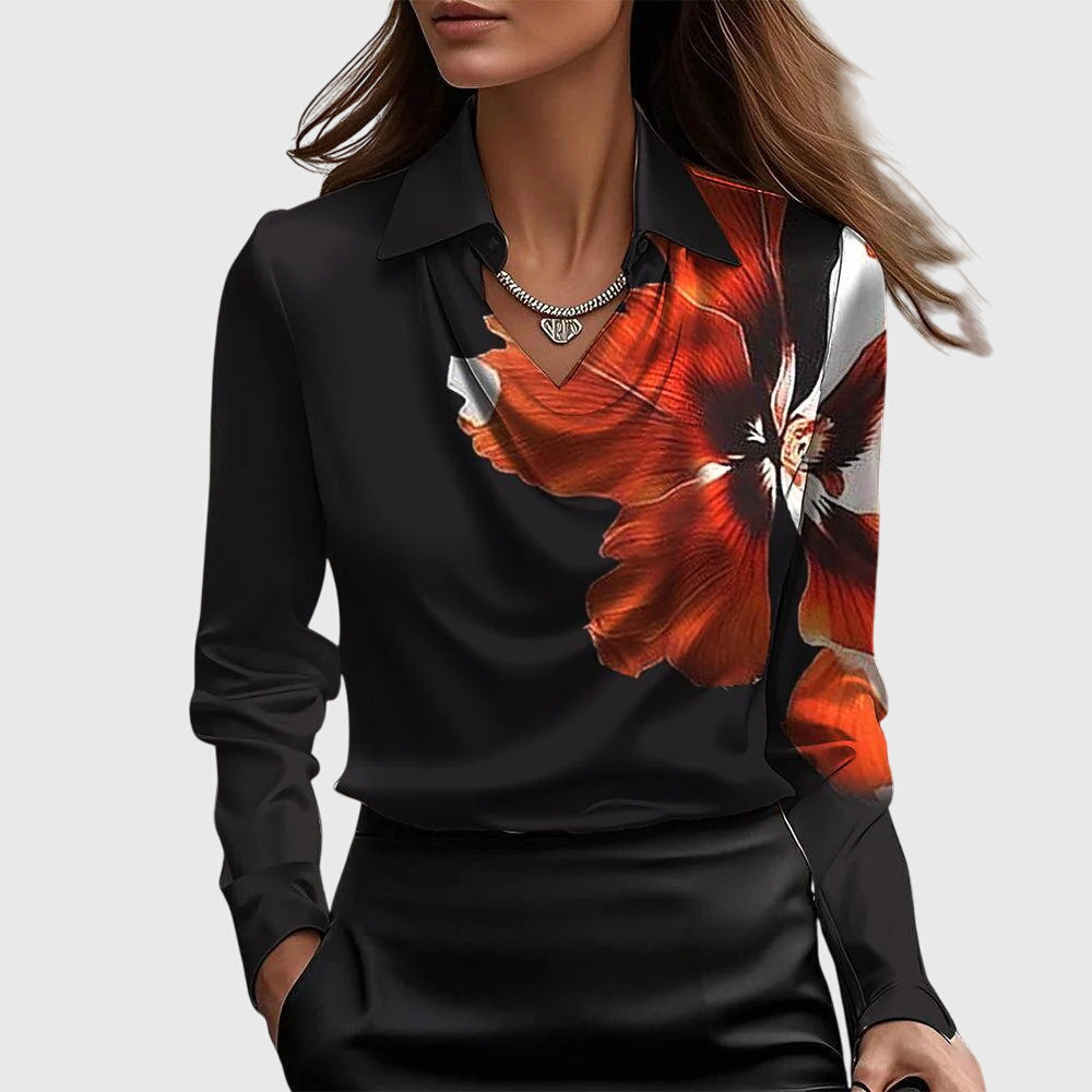 Samaire – Elegante Satinbluse für Frauen