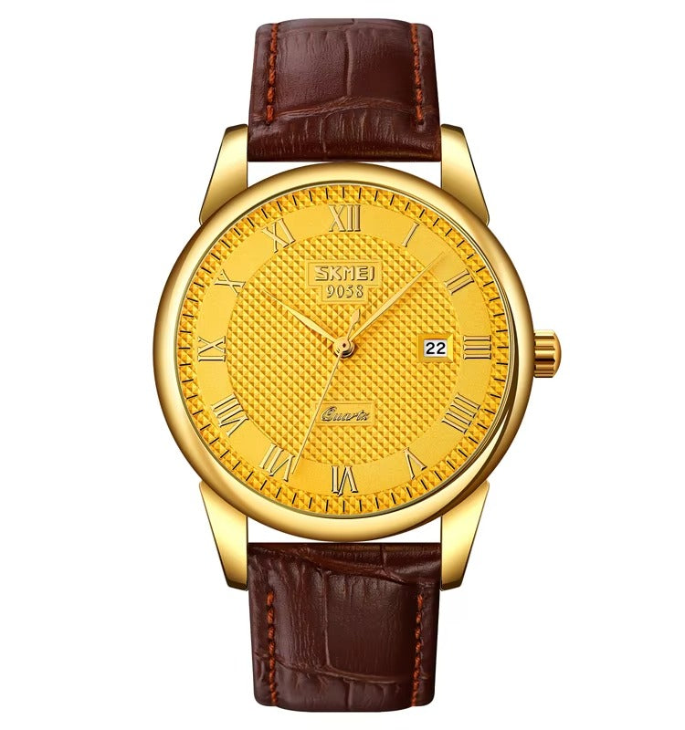 Classic Leather Business Couple Watch