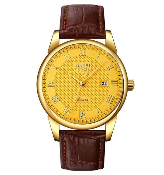 Classic Leather Business Couple Watch