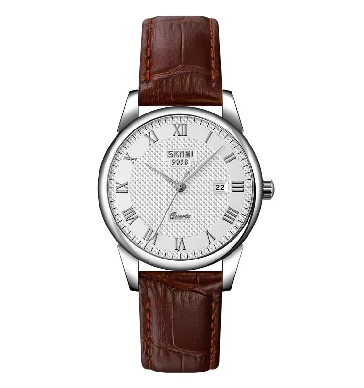 Classic Leather Business Couple Watch