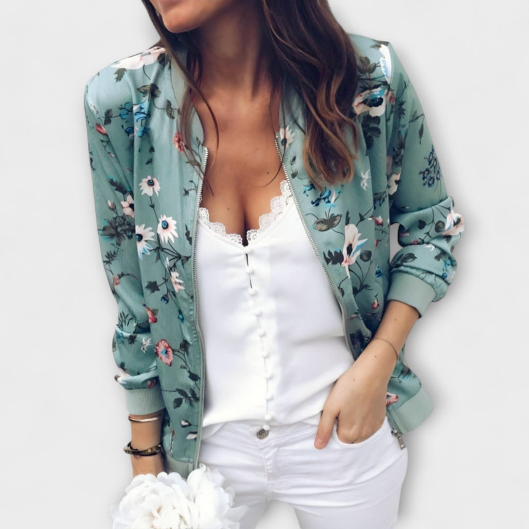 Alora – Florale Bomberjacke für Damen