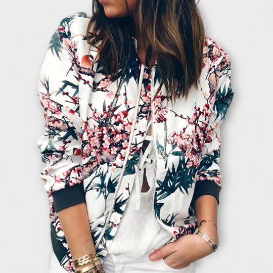 Alora – Florale Bomberjacke für Damen