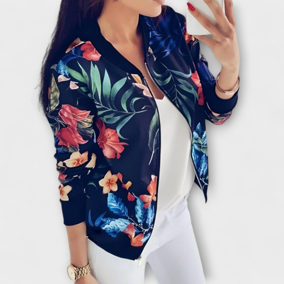 Alora – Florale Bomberjacke für Damen