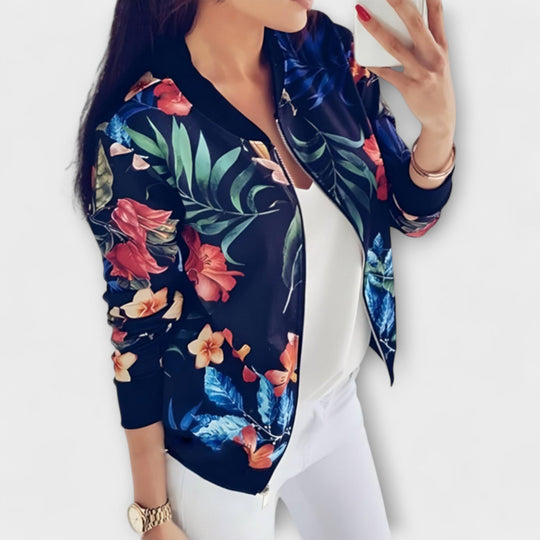 Alora – Florale Bomberjacke für Damen