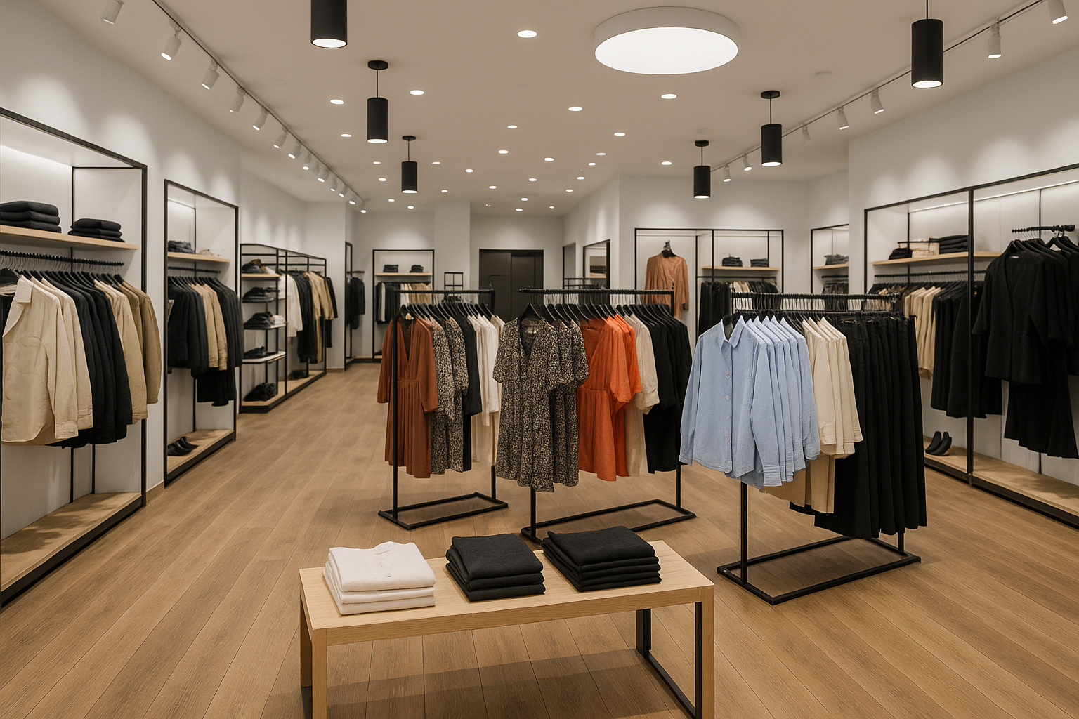 Photo from a inside store selling clothing