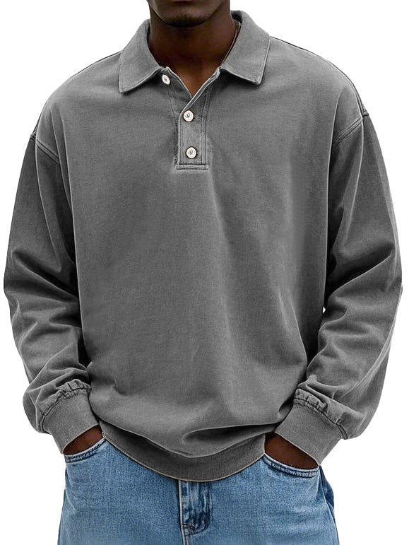 Michael – Lässiges Langarm-Polo für Herren