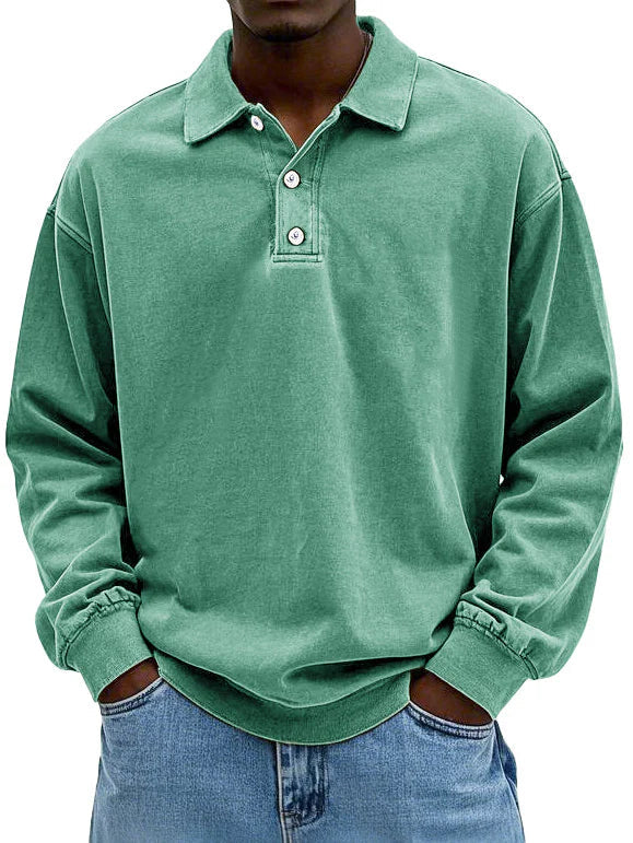 Michael – Lässiges Langarm-Polo für Herren